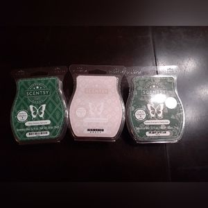 Scentsy Wax Bars Sweet Orange & Evergreen,Cinnamon Buttercream,Very Snowy Spruce